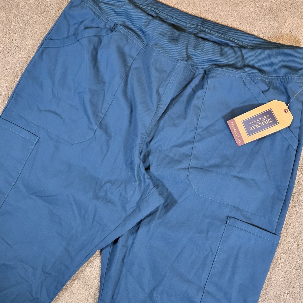 Cherokee Workwear Professionals Women's‎ 5-Pocket Scrub Pants NWT Large